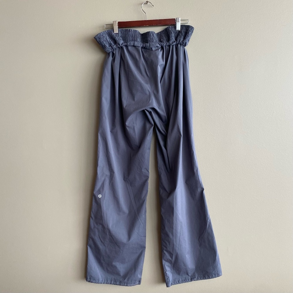Lululemon athletica Wide Leg High Waisted Studio Pant Grey 12 - Picture 7 of 11